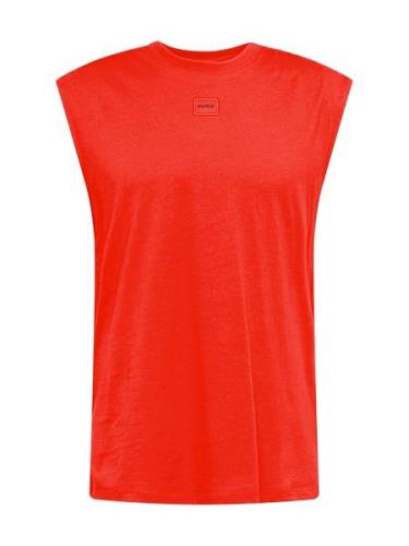 HUGO Bluser & t-shirts 'Dankto241'  orangerød / sort