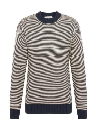 SELECTED HOMME Pullover 'ROBERT'  beige / navy