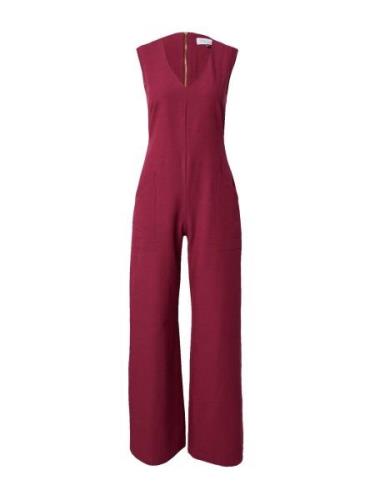 Closet London Jumpsuit  burgunder