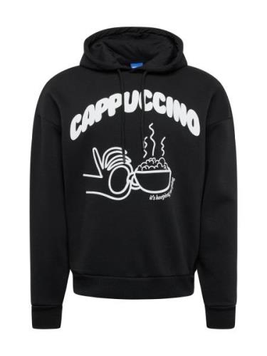 JACK & JONES Sweatshirt 'CAPPA'  sort / hvid