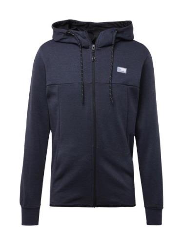 JACK & JONES Sweatjakke  natblå / hvid