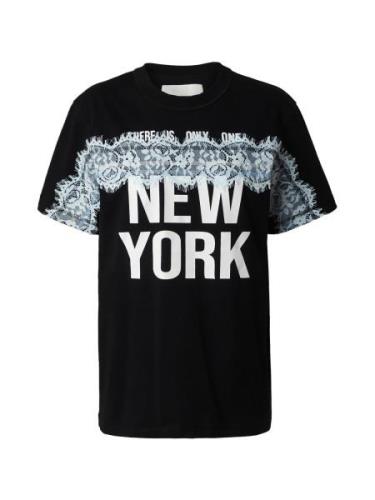 3.1 Phillip Lim Shirts 'THERE IS ONLY ONE NY'  lyseblå / sort / hvid