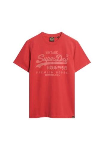 Superdry Bluser & t-shirts  rød / hvid
