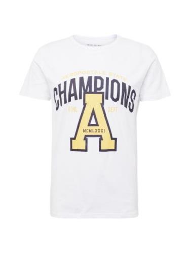 AÉROPOSTALE Bluser & t-shirts 'CHAMPIONS'  gul / sort / hvid