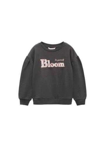 MANGO KIDS Sweatshirt 'Bloom'  antracit / lyserød / mørkerød / hvid