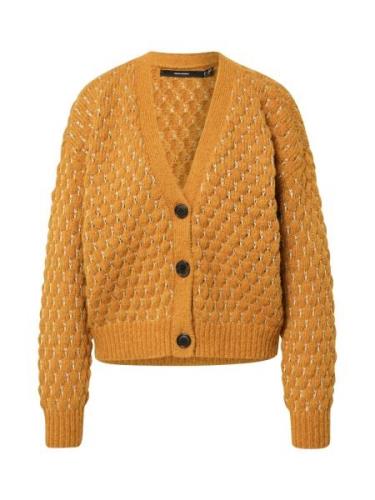 VERO MODA Cardigan 'WINNIE'  cognac / sølv