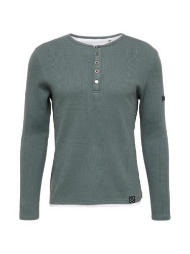 Key Largo Bluser & t-shirts 'SANDRO'  mørkegrøn / hvid