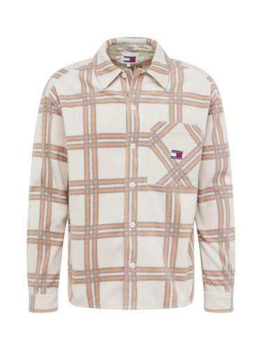 Tommy Jeans Skjorte  lysebeige / orange / sort