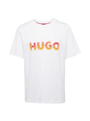 HUGO Bluser & t-shirts 'Danda'  orange / rød / hvid
