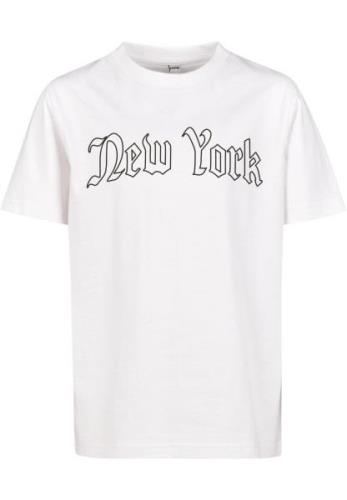 Mister Tee Shirts 'New York'  sort / hvid