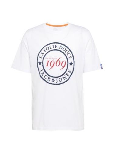 JACK & JONES Bluser & t-shirts 'DOUCE'  marin / hvid