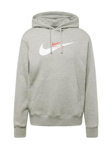 Nike Sportswear Sweatshirt  grå-meleret / mørkeorange / hvid