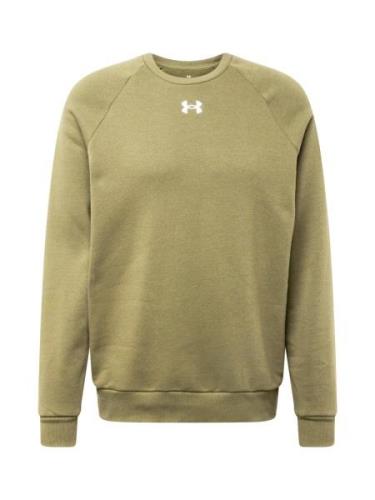 UNDER ARMOUR Sportsweatshirt 'Rival'  oliven / hvid