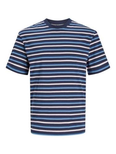 JACK & JONES Bluser & t-shirts  natblå / lyseblå / hvid