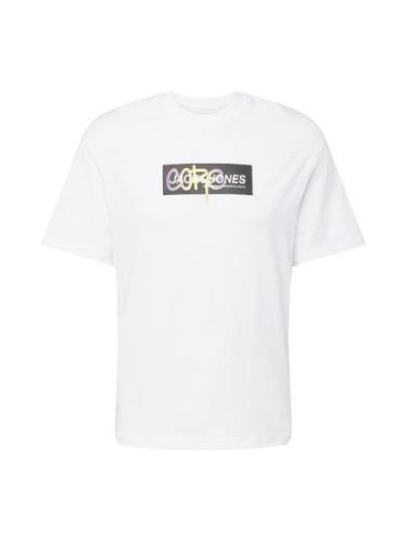 JACK & JONES Bluser & t-shirts 'AOP'  lysegul / lilla / sort / hvid