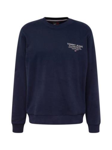 Tommy Jeans Sweatshirt 'ESSENTIAL'  navy / hvid