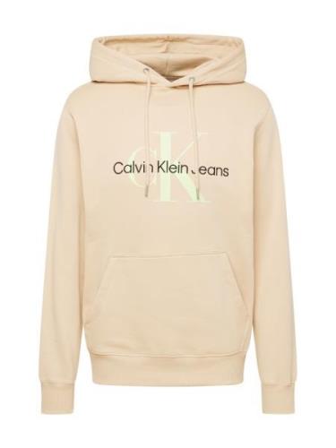 Calvin Klein Jeans Sweatshirt  sand / lysegrøn / sort