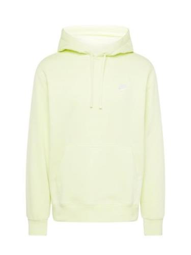 Nike Sportswear Sweatshirt 'Club Fleece'  lysegrøn / hvid