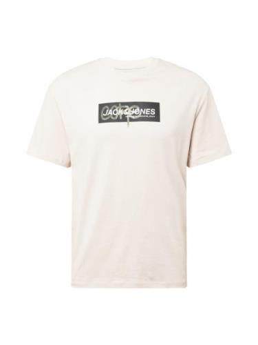 JACK & JONES Bluser & t-shirts 'AOP'  beige / grå / mørkegrå / hvid