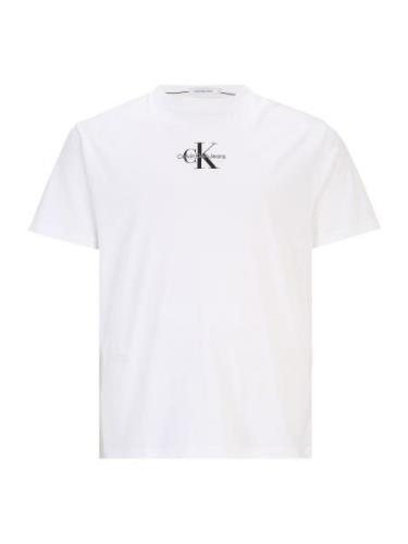 Calvin Klein Jeans Plus Bluser & t-shirts  grå / sort / hvid