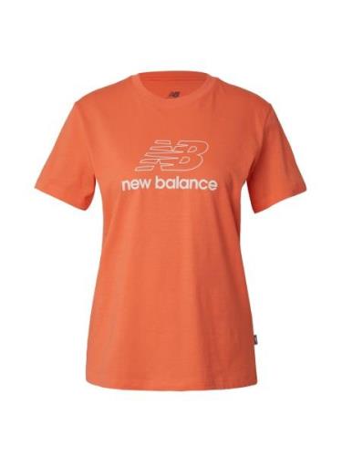 new balance Shirts  orangerød / hvid