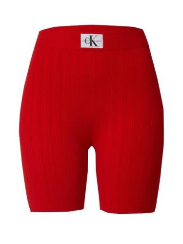 Calvin Klein Jeans Leggings  rubinrød / sort / hvid