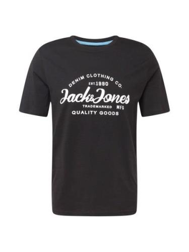 JACK & JONES Bluser & t-shirts 'FOREST'  sort / hvid