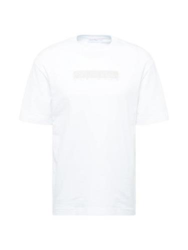 Calvin Klein Bluser & t-shirts 'NEW YORK'  beige / hvid