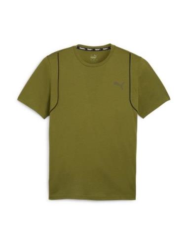 PUMA Funktionsskjorte 'Concept'  oliven / lysegrøn / hvid