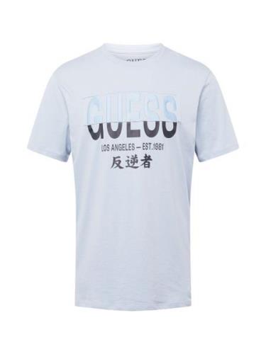 GUESS Bluser & t-shirts  lyseblå / sort