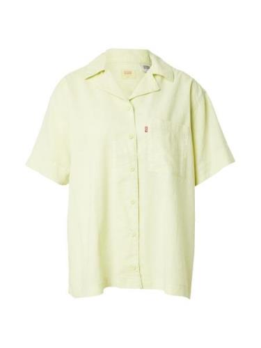 LEVI'S ® Bluse 'Ari Short Sleeve Resort Shirt'  gul / rød
