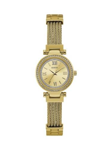 GUESS Analogt ur 'Mini Soho'  guld / transparent