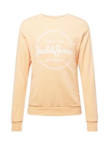 JACK & JONES Sweatshirt 'FOREST'  fersken / offwhite