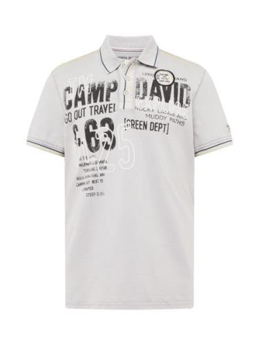 CAMP DAVID Bluser & t-shirts  lysegrå / sort / hvid
