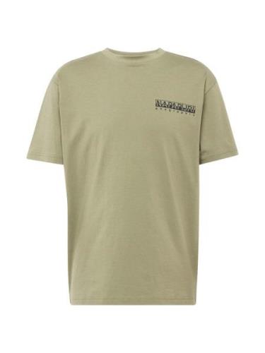 NAPAPIJRI Bluser & t-shirts 'S-KOTCHO'  beige / oliven / sort