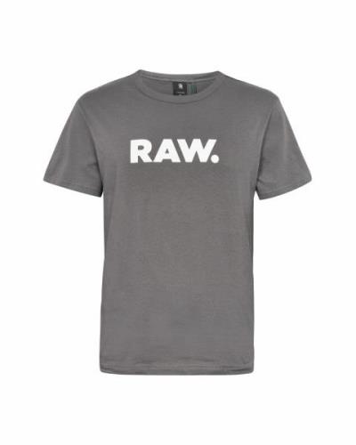 G-Star RAW Bluser & t-shirts 'Holorn'  mørkegrå / hvid