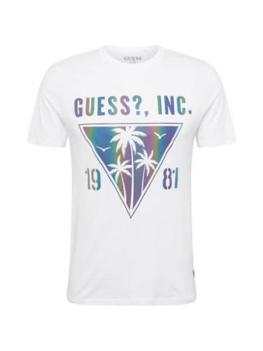 GUESS Bluser & t-shirts 'IRIDESCENT PALMS'  blå / mørkegrøn / lilla / ...