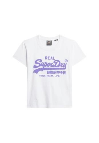 Superdry Shirts  lavendel / hvid