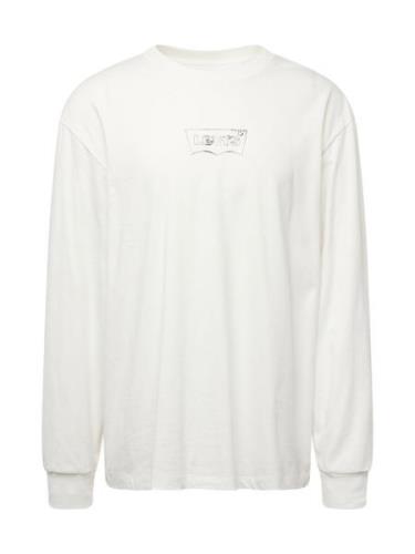 LEVI'S ® Bluser & t-shirts 'LS Graphic Authentic Tee'  sølv / hvid