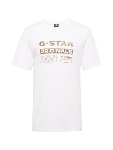 G-Star RAW Bluser & t-shirts  gul / grå / hvid