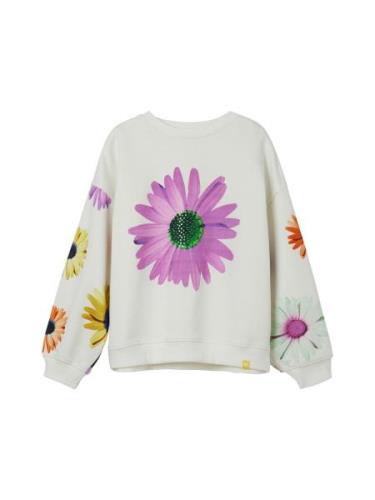 Desigual Sweatshirt 'Daisy'  gul / grøn / lilla / hvid
