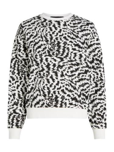 Karl Lagerfeld Sweatshirt  sort / hvid