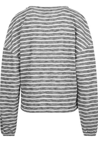 Urban Classics Pullover i overstørrelse  sort-meleret / hvid