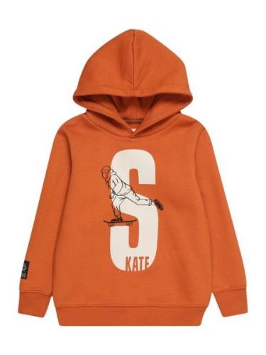 STACCATO Sweatshirt  orange / sort / hvid