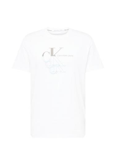 Calvin Klein Jeans Bluser & t-shirts  grå / hvid