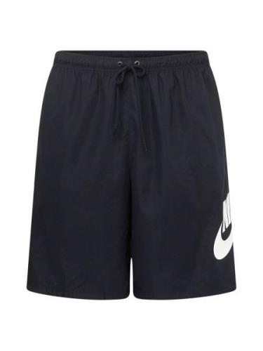 Nike Sportswear Bukser 'CLUB'  sort / hvid