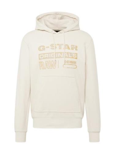G-Star RAW Sweatshirt 'Distressed Originals'  ecru / lyseblå / sennep