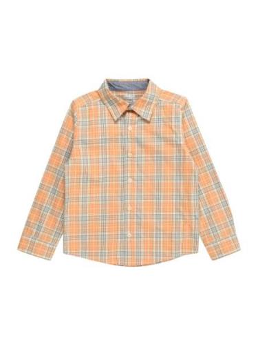 OshKosh Skjorte  antracit / pastelgrøn / orange / hvid
