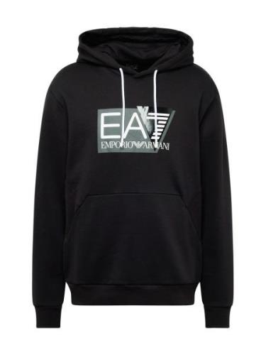 EA7 Emporio Armani Sweatshirt  grå / sort / hvid