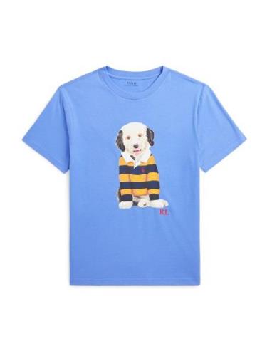 Polo Ralph Lauren Shirts 'DOGTEEM1'  blå / gul / sort / hvid